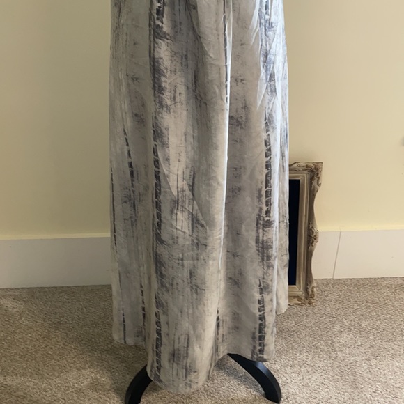Eileen Fisher 100% Silk Grey Maxi Dress - Picture 7 of 10